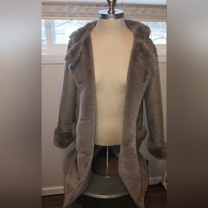 Nwot Laura Scott faux shearling jkt women's  medium